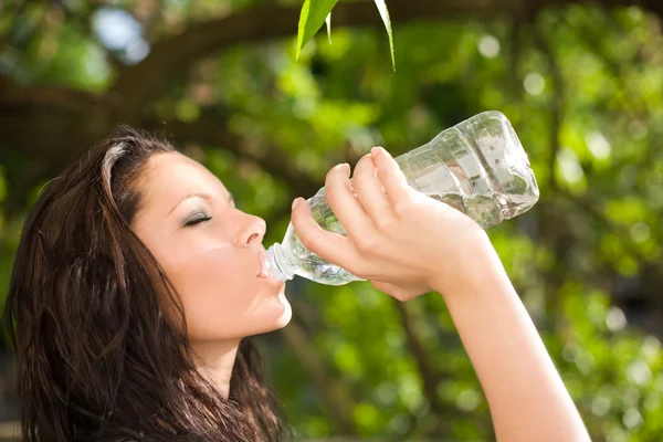 Voda je nejzdravější nápoj. — Stock fotografie