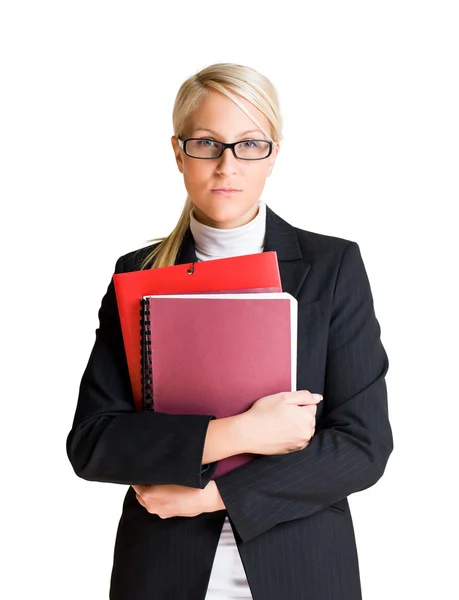 Frustrated looking young business woman. — Stock Photo, Image