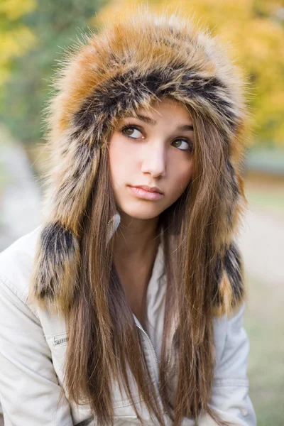 Carineria in cappello di pelliccia . — Foto Stock