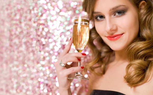Festive young blond. — Stock Photo, Image