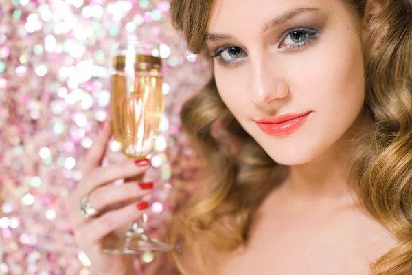 Festive young blond. — Stock Photo, Image