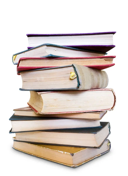 Viel zu lernen, großer Stapel alter Bücher. — Stockfoto