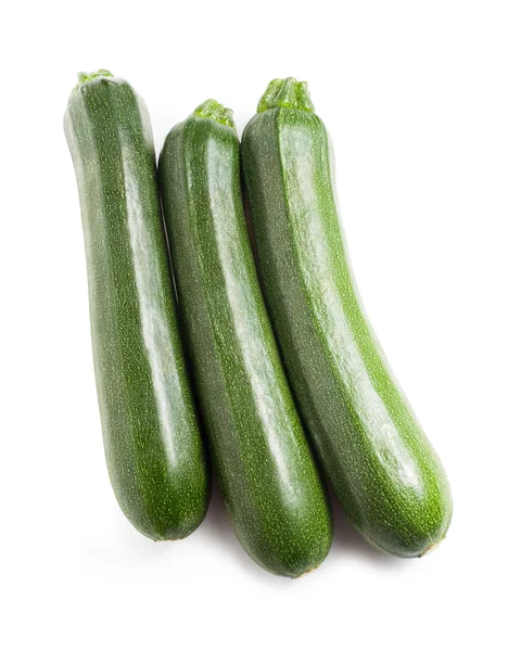 stock image Three fresh courgettes.