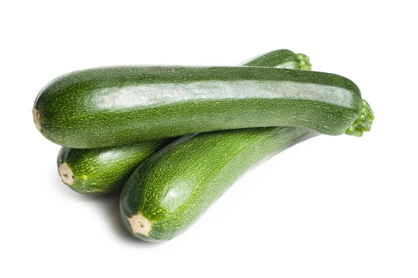 stock image Three fresh courgettes.