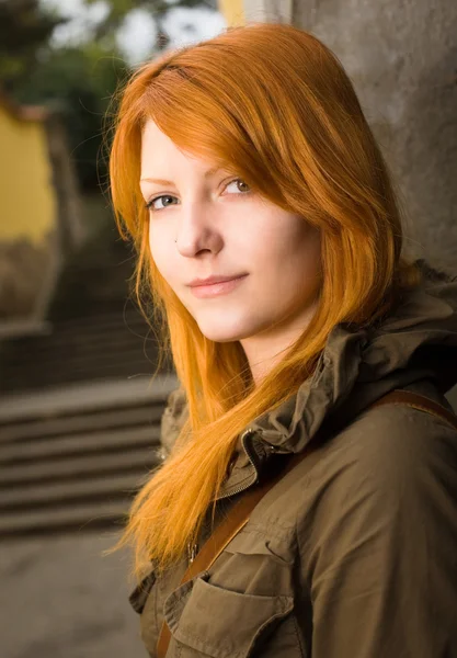 Happy young redhead.. — Stock Photo, Image