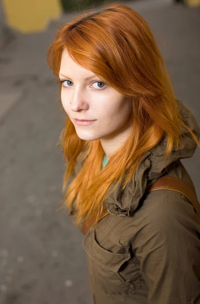 Beautiful young redhead. — 图库照片