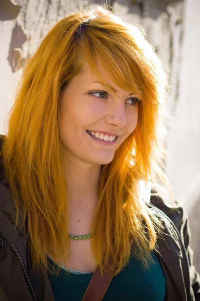 Happy young redhead.. — Stock Photo, Image