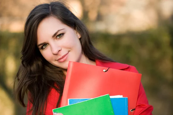 Vänlig ung student. — Stockfoto