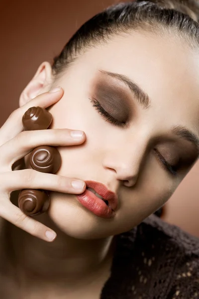 Chocolate art. — Stock Photo, Image