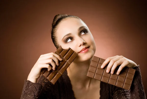 Schokolade an erster Stelle. — Stockfoto