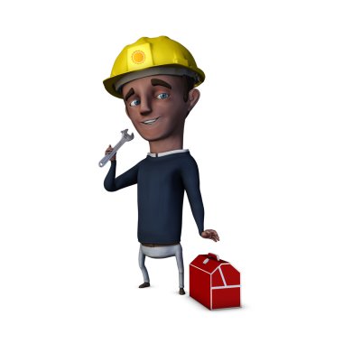 Repair man 2 clipart