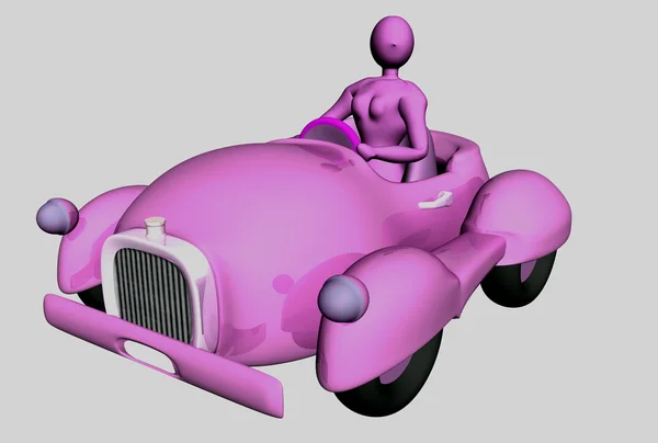 Auto speelgoed met ping 01 — Stockfoto