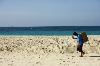 dondurma satıcısı Boracay, Filipinler