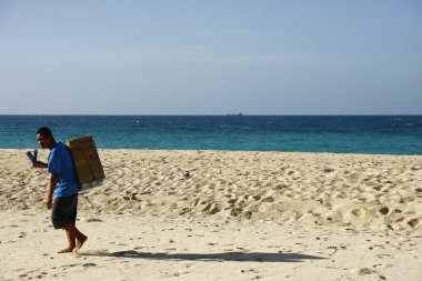 dondurma satıcısı Boracay, Filipinler