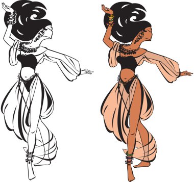 Belly dance clipart