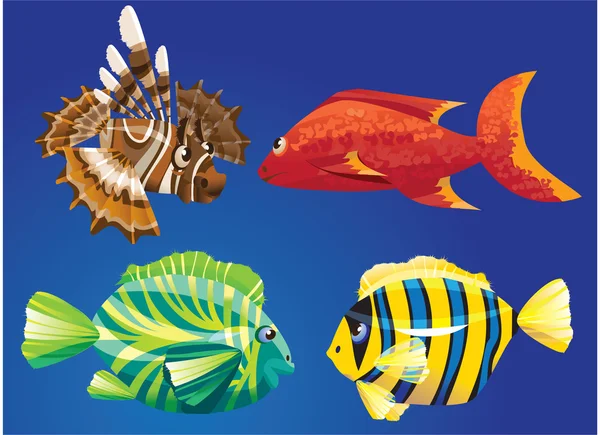 Рыбы Красного моря — стоковый вектор