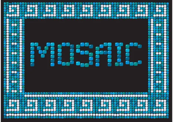 Marco de mosaico — Vector de stock