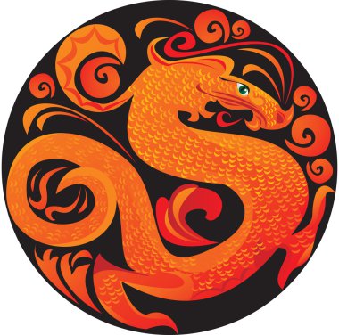Daire içinde dragon Symbol 2012