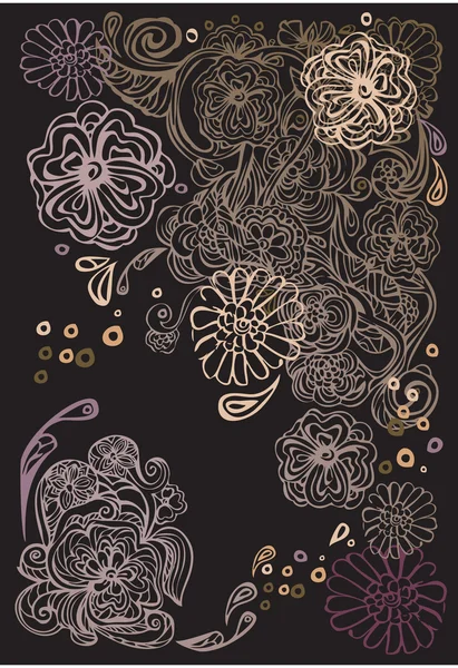 Hintergrund mit abstrakten Ornamenten — Stockvektor