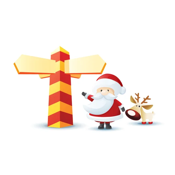 Santa _ feriado — Vetor de Stock