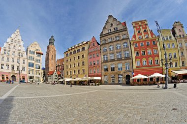 Market square, Wroclaw, Poland clipart