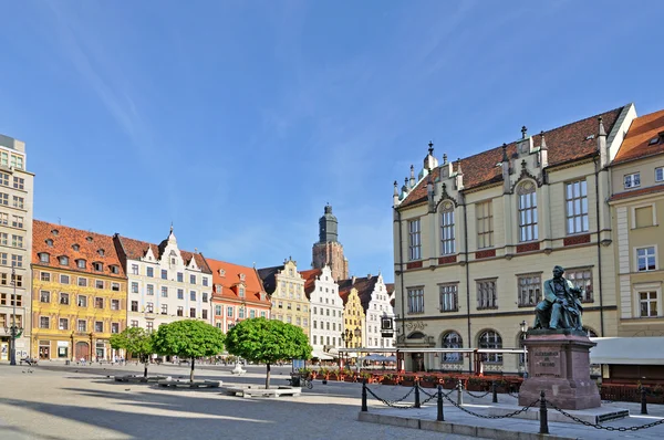 Αγορά πλατεία, Βρόκλαβ, Πολωνία — Φωτογραφία Αρχείου