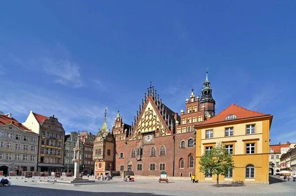 Market square, Wroclaw, Polónia — Fotografia de Stock