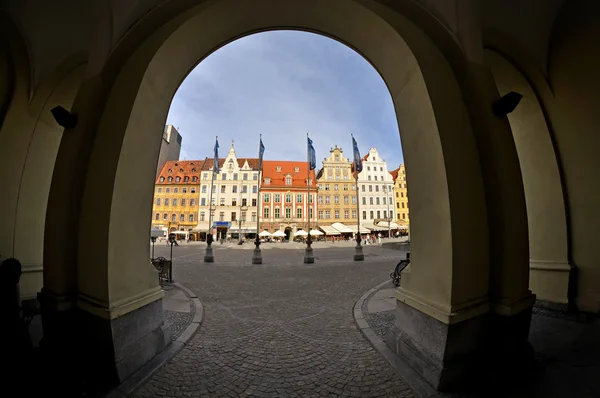 Tržní náměstí, wroclaw, Polsko — Stock fotografie