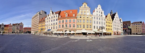 Plaza del mercado, Wroclaw, Polonia — Foto de Stock