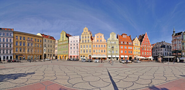 Solny Square in Wroclaw- panorama