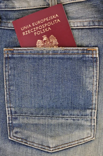 Paszport w kieszeni — Zdjęcie stockowe