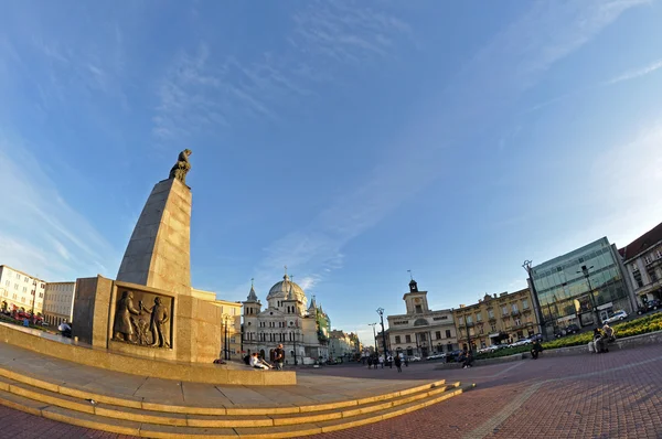 Freedom Square, Lodz — Stock Photo, Image
