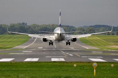 Plane on the tarmac clipart