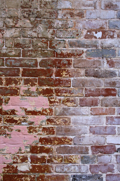 Brick wall and paint background texture