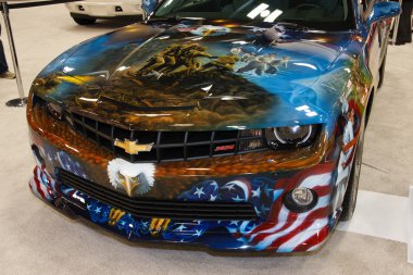 Custom painted Chevrolet Camaro clipart