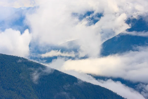 Montañas y niebla — Foto de Stock