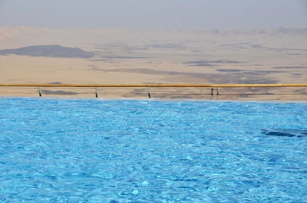 Pool in tourist hotel, Negev desert. — Stock Photo, Image