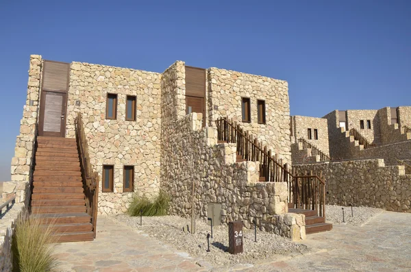 stock image Tourist cottages in Negev desert, Israel.