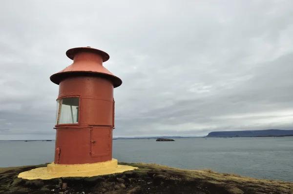 Sea beacon at West Iceland coast. — Stock Photo, Image