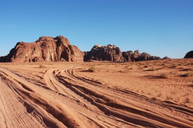 Wadi rum akşam, jordan.