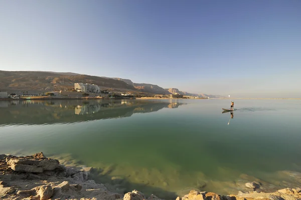 Surfing on Dead Sea. — Stock Photo, Image