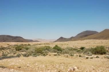 Ramon negev Çölü'nde krater.