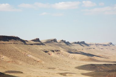 Ramon negev Çölü'nde krater.