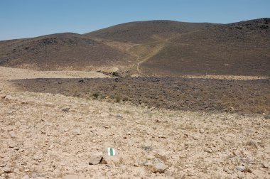 Ramon negev Çölü'nde krater.