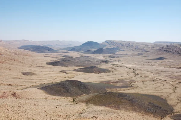 Krater ramon w pustyni Negew. — Zdjęcie stockowe