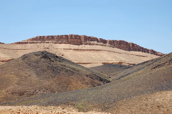 Ramon negev Çölü'nde krater. — Stok fotoğraf
