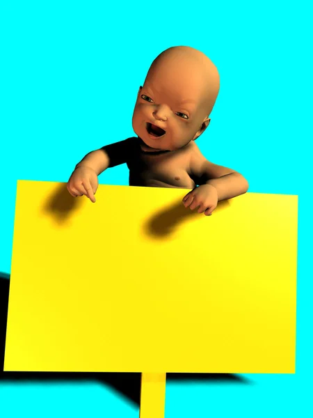 아기 지주 사인 — 스톡 사진