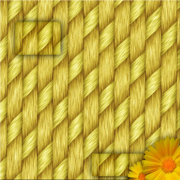 Žlutá charakter květinové pozadí — Stock fotografie