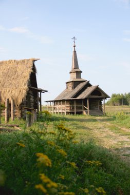 Wooden church in Rostov, Russia clipart