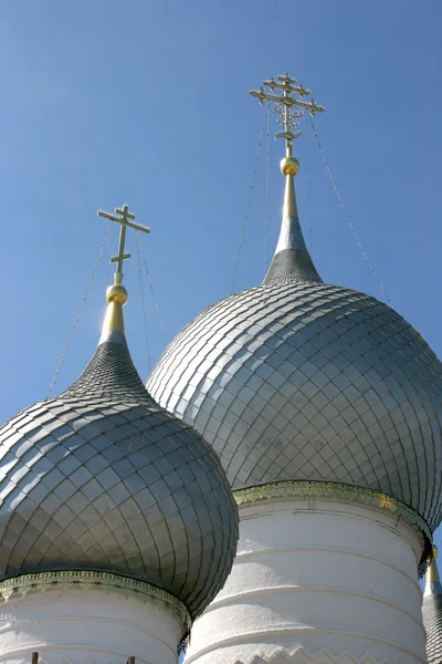 Kopule v Rostovské Kremlu — Stock fotografie